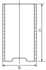 Гильза цилиндра GOETZE ENGINE 14-010830-00