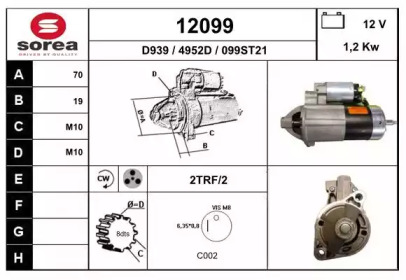 Стартер EAI 12099