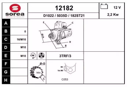 Стартер EAI 12182