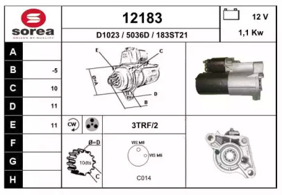 Стартер EAI 12183