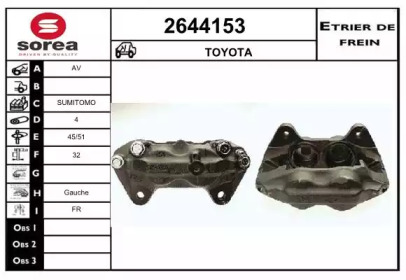 Тормозной суппорт EAI 2644153