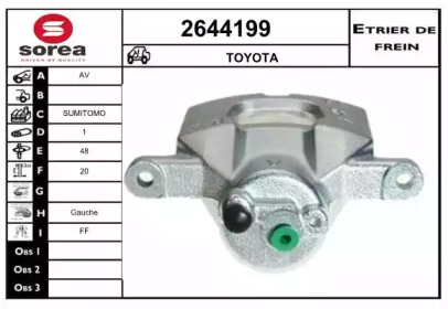 Тормозной суппорт EAI 2644199