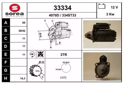 Стартер EAI 33334