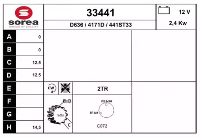 Стартер EAI 33441