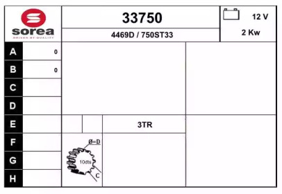 Стартер EAI 33750