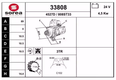 Стартер EAI 33808