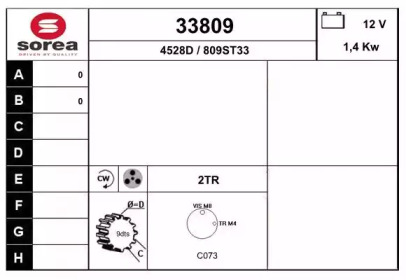 Стартер EAI 33809