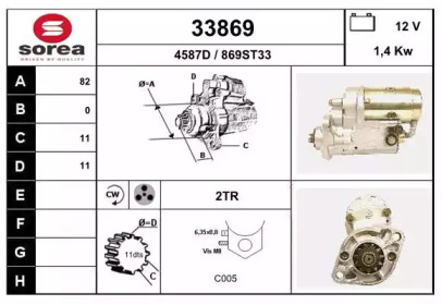 Стартер EAI 33869