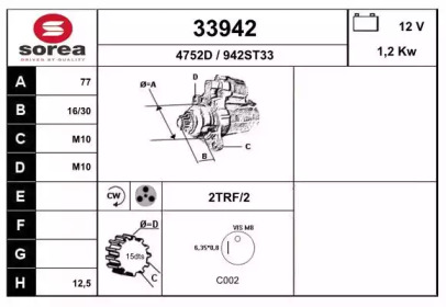 Стартер EAI 33942