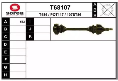 Вал EAI T68107