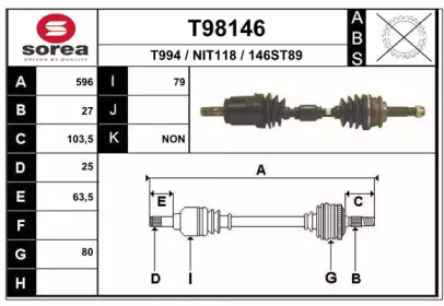 Вал EAI T98146