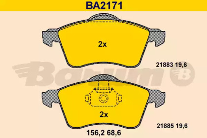 Комплект тормозных колодок BARUM BA2171