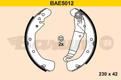 Комлект тормозных накладок BARUM BAE5012