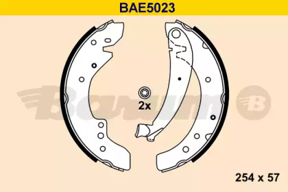 Комлект тормозных накладок BARUM BAE5023