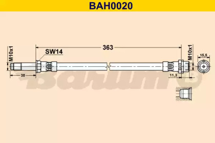 Шлангопровод BARUM BAH0020