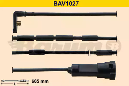 Сигнализатор, износ тормозных колодок BARUM BAV1027