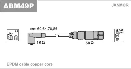 Комплект электропроводки JANMOR ABM49P