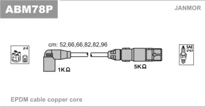 Комплект электропроводки JANMOR ABM78P