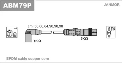 Комплект электропроводки JANMOR ABM79P