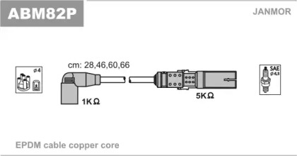 Комплект электропроводки JANMOR ABM82P