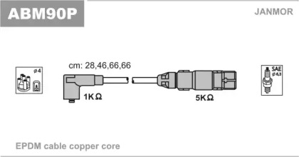 Комплект электропроводки JANMOR ABM90P