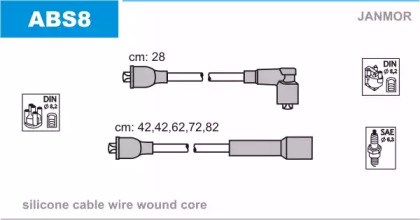 Комплект электропроводки JANMOR ABS8