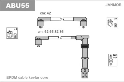 Комплект электропроводки JANMOR ABU55