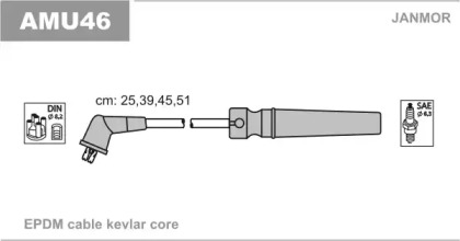 Комплект электропроводки JANMOR AMU46