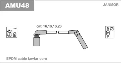 Комплект электропроводки JANMOR AMU48