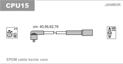 Комплект электропроводки JANMOR CPU15