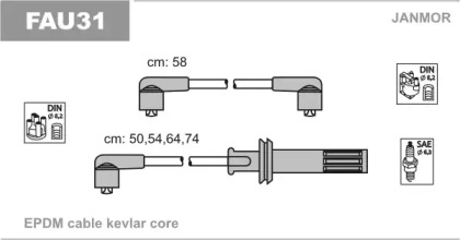 Комплект электропроводки JANMOR FAU31