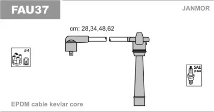 Комплект электропроводки JANMOR FAU37