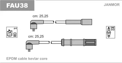 Комплект электропроводки JANMOR FAU38