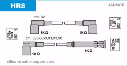 Комплект электропроводки JANMOR HR8