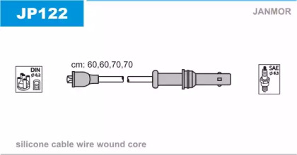 Комплект проводов зажигания JANMOR JP122