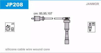 Комплект проводов зажигания JANMOR JP208