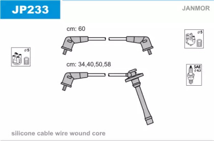 Комплект электропроводки JANMOR JP233