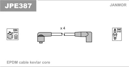Комплект электропроводки JANMOR JPE387