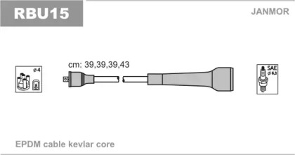 Комплект электропроводки JANMOR RBU15