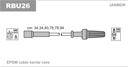 Комплект электропроводки JANMOR RBU26