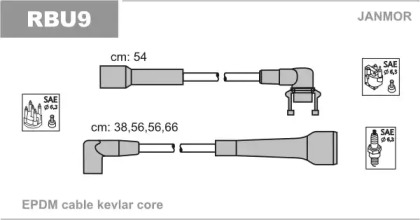 Комплект электропроводки JANMOR RBU9