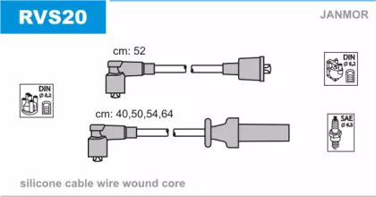 Комплект электропроводки JANMOR RVS20