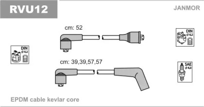 Комплект электропроводки JANMOR RVU12