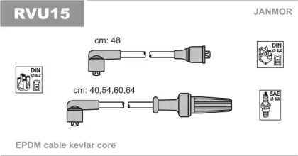 Комплект электропроводки JANMOR RVU15