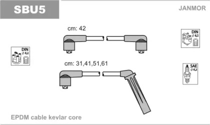 Комплект электропроводки JANMOR SBU5