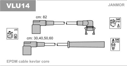 Комплект электропроводки JANMOR VLU14