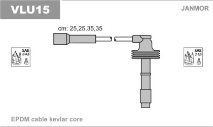 Комплект электропроводки JANMOR VLU15