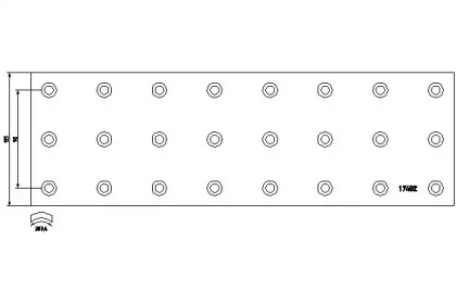 Колодка тормозной накладки TEXTAR 17482