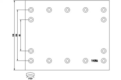 Комплект колодки тормозной накладки TEXTAR 1925602