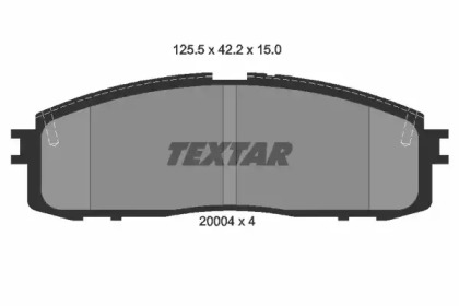 Комплект тормозных колодок TEXTAR 2000401